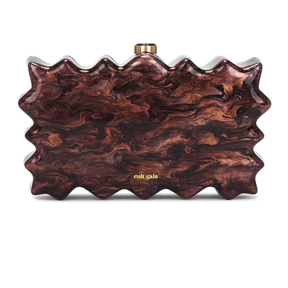 Cult Gaia Paloma Clutch in Bronze